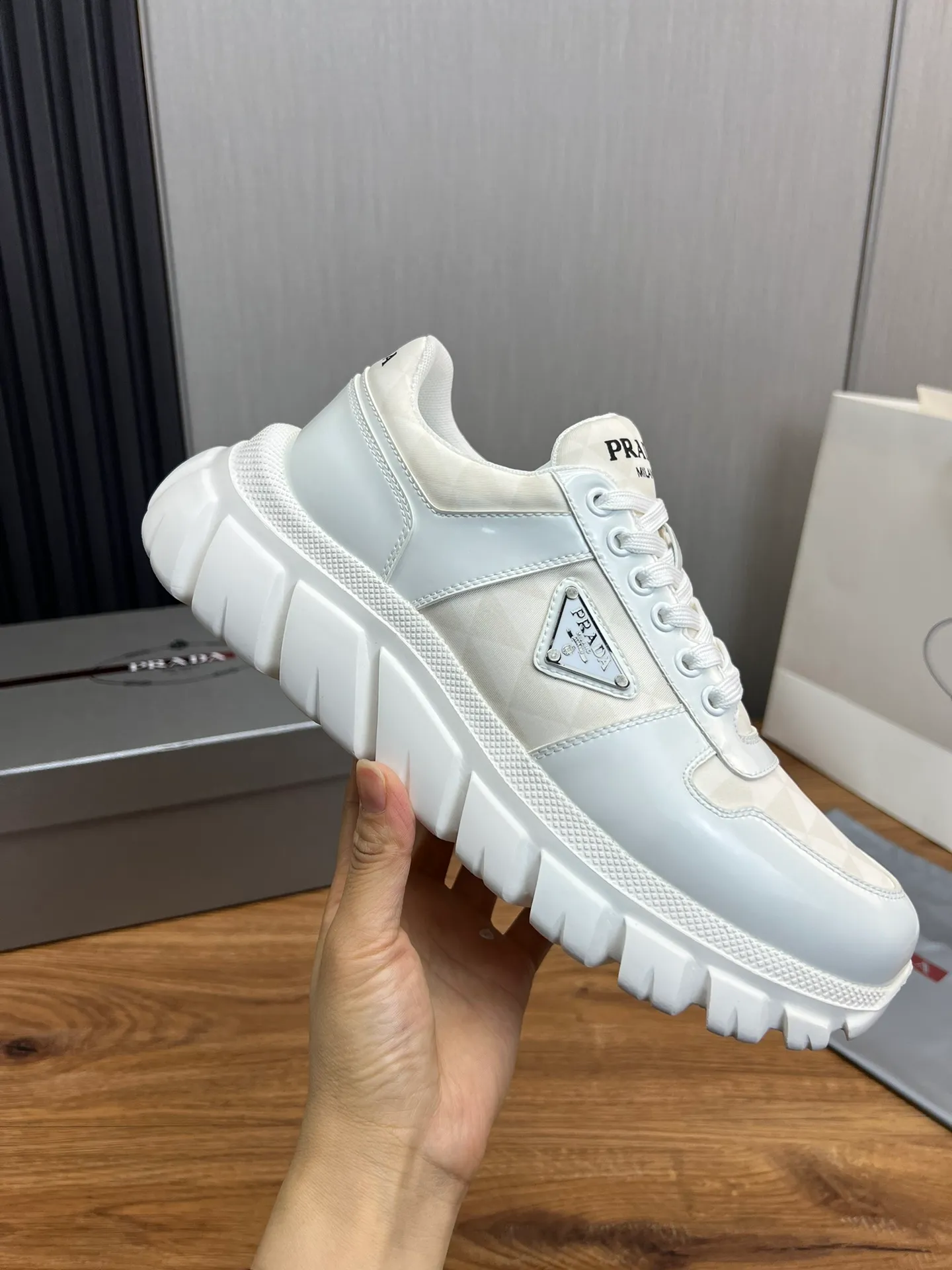 Men's shoes 💰560💰 [PRADA] Men's shoes are popular in the counter, official website is synchronized, 1 high-quality shipment ✔️Original cowhide + cowhide lining, 1🆚1 replica, original sole, 38-45 (45 customized, non-refundable)